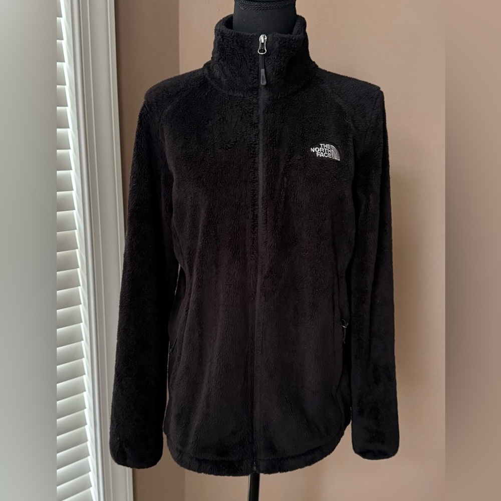The North Face Women's Osito Black Fleece Teddy Full Zip Jacket